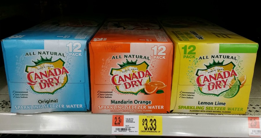 canada dry sparkling seltzer water at walmart