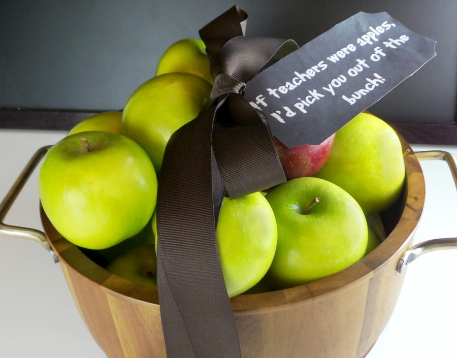 new teacher apple basket gift