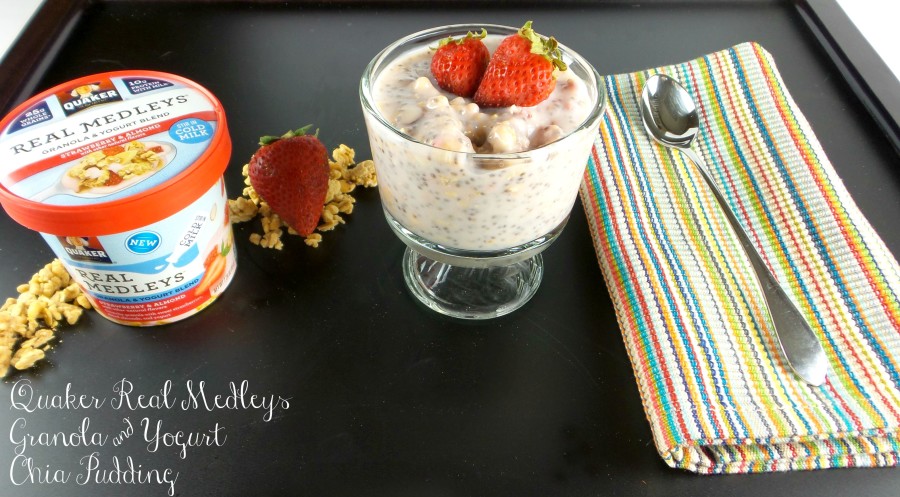 quaker real medleys granola and yogurt chia pudding main