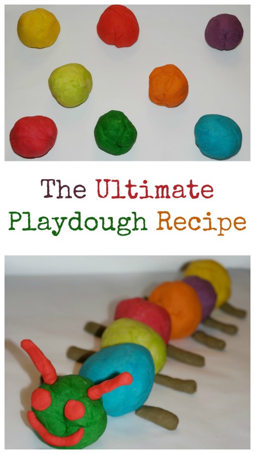 The best and easiest homemade playdough recipe.