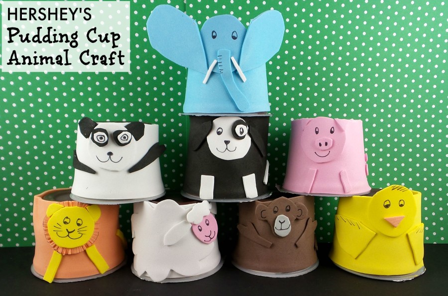 hersheys pudding cup animal craft final