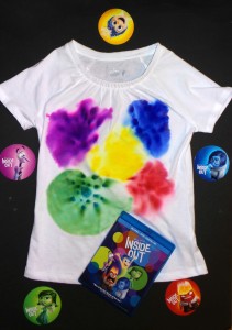 inside out character tie dye shirt