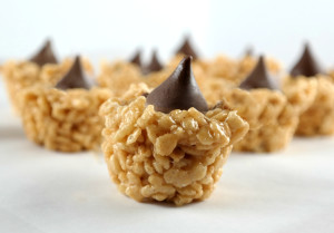 rice krispies peanut butter blossoms