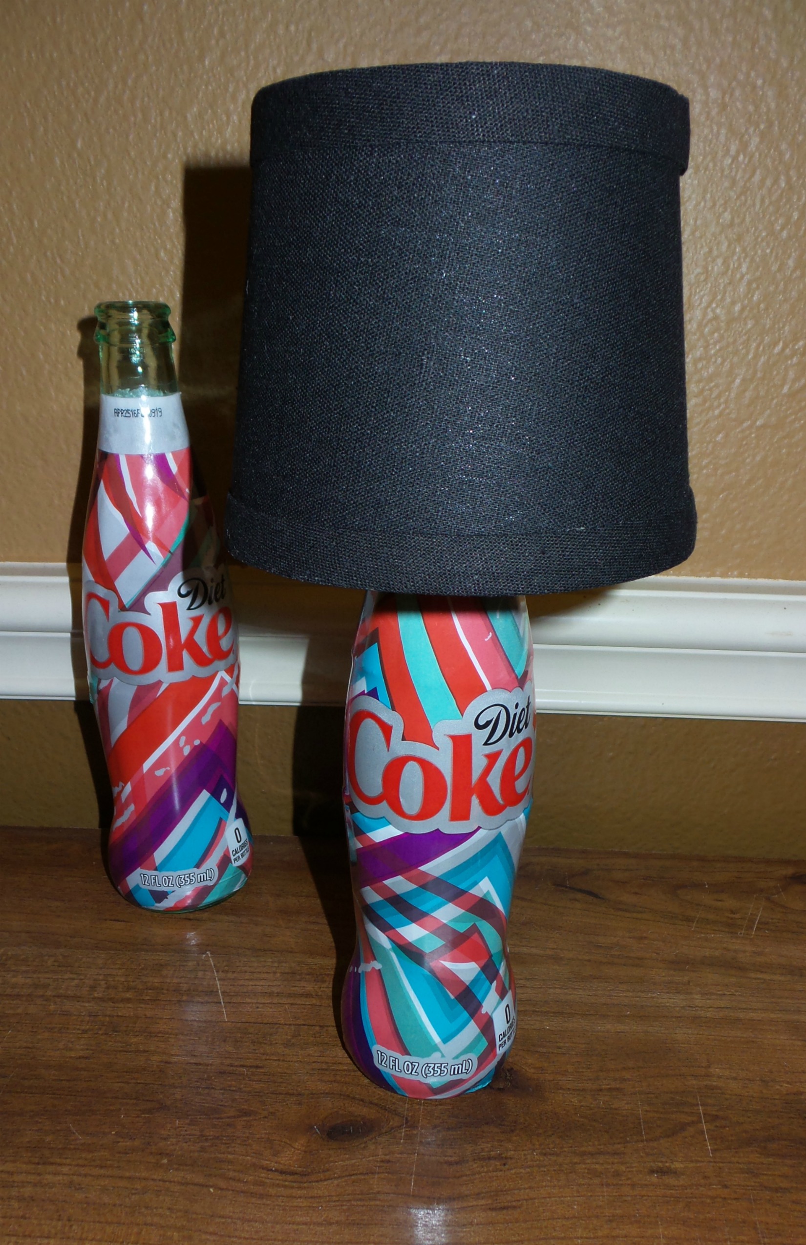 coke bottle lamp final step