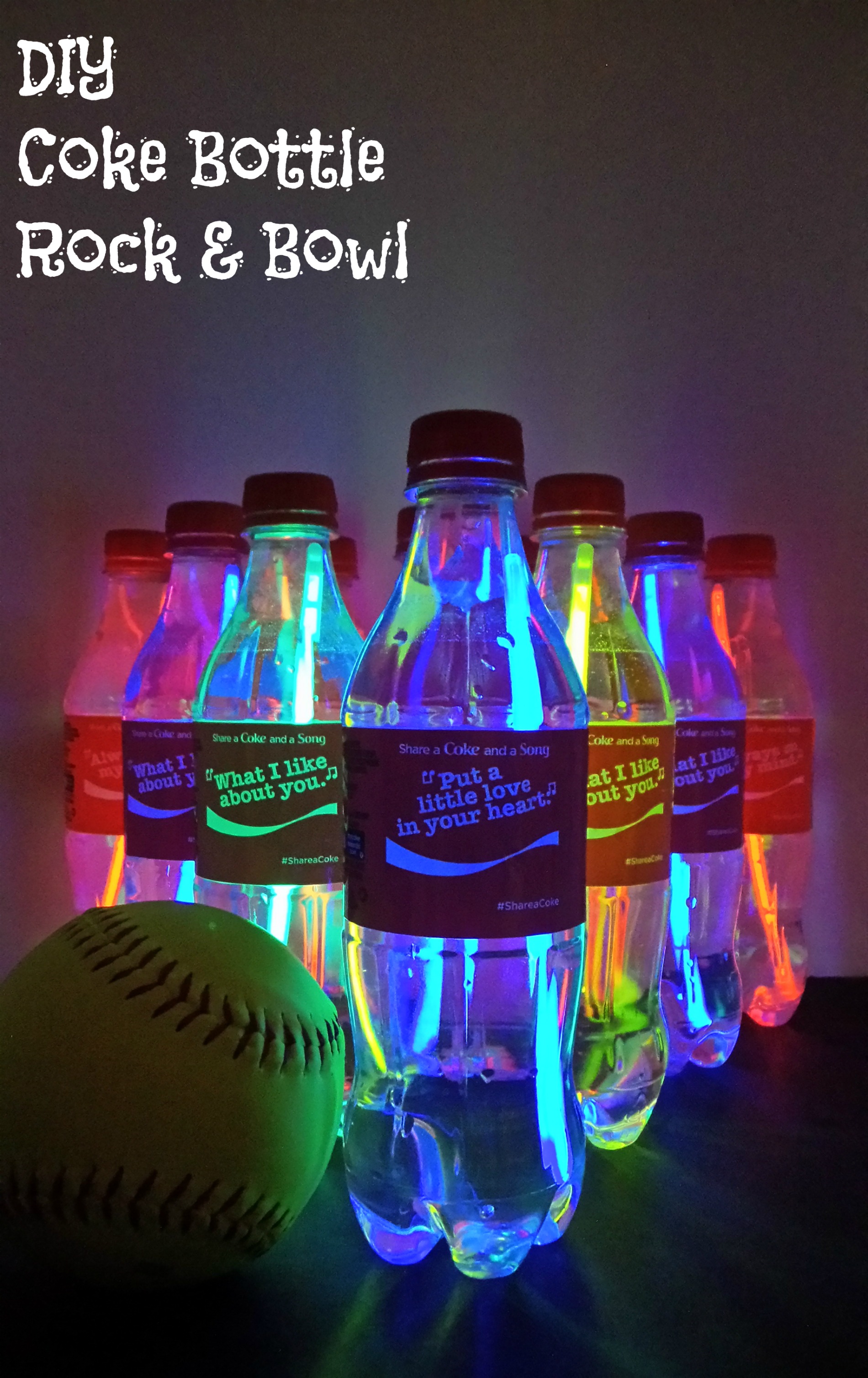 DIY Coke Bottle Rock and Bowl game