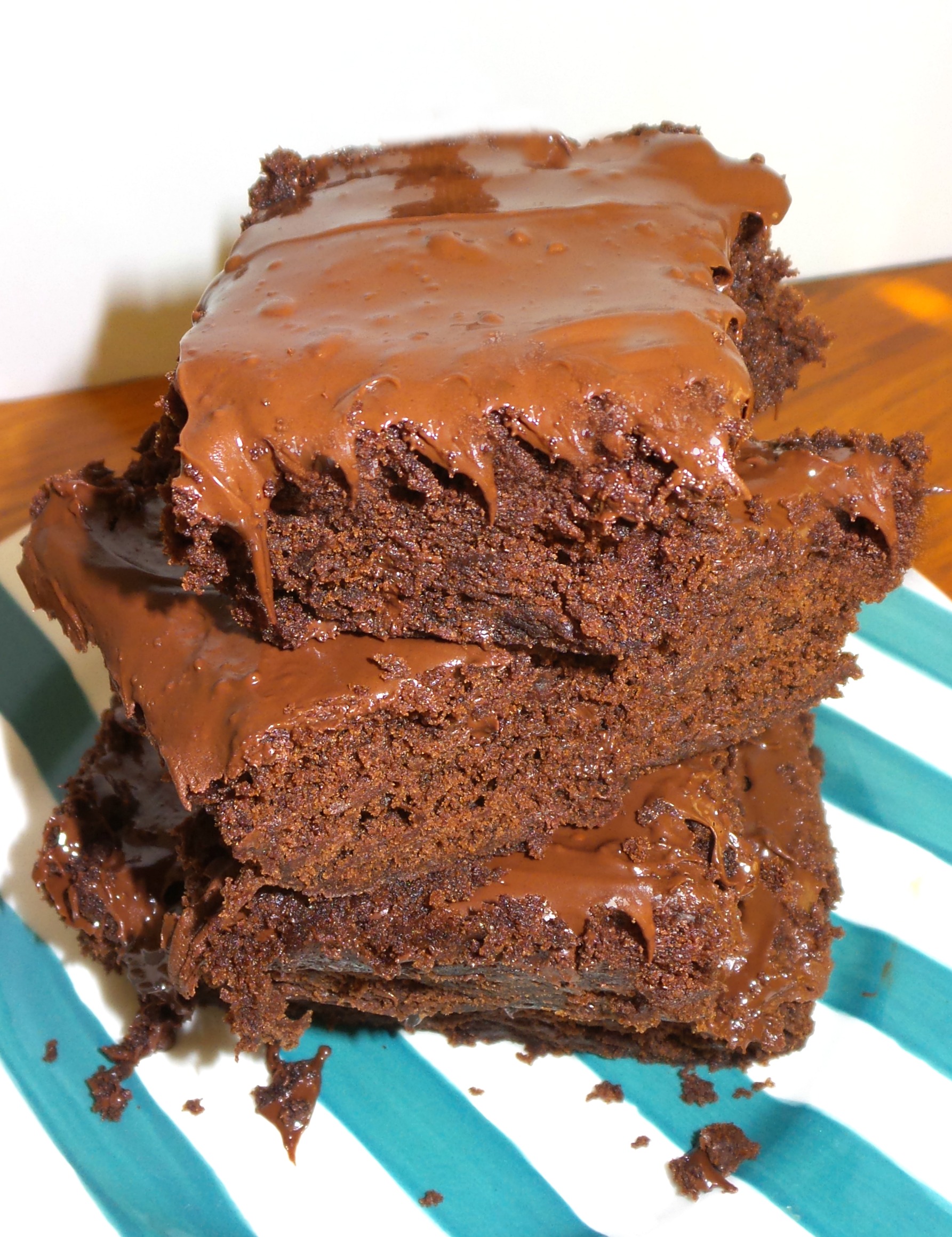 double chocolate microwave brownies