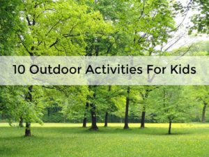 outdoor activities for kids