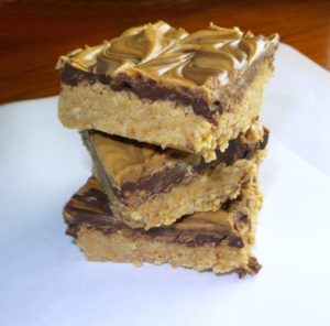 peanut butter swirl chocolate bars