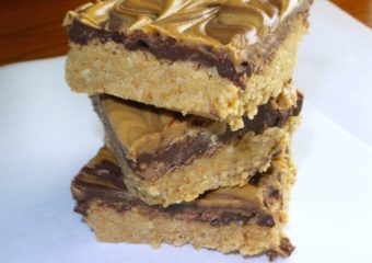 peanut butter swirl chocolate bars