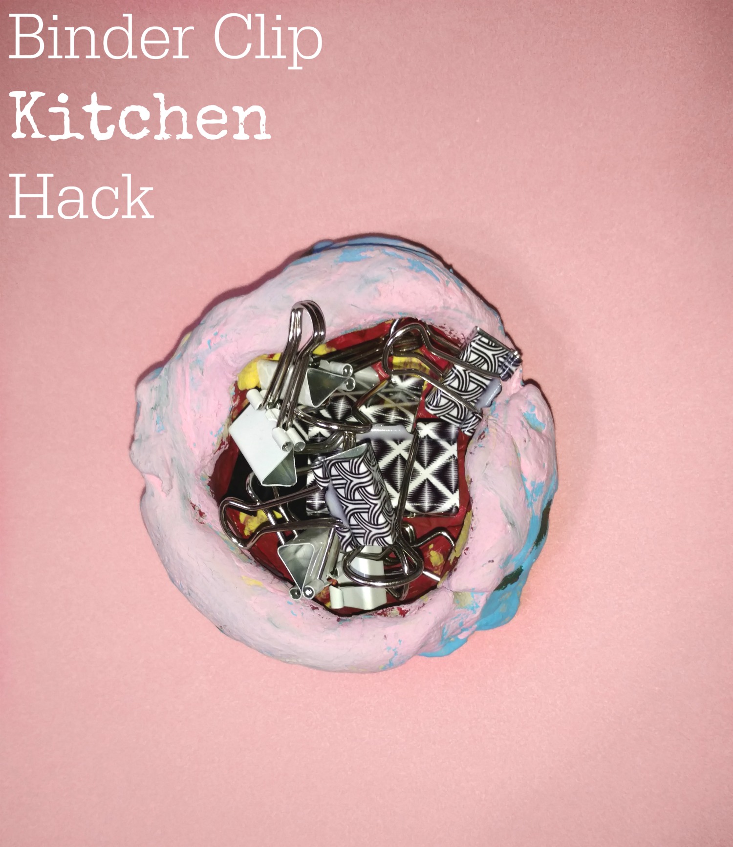 In this kitchen hack, you can use binder clips in an unexpected way!
