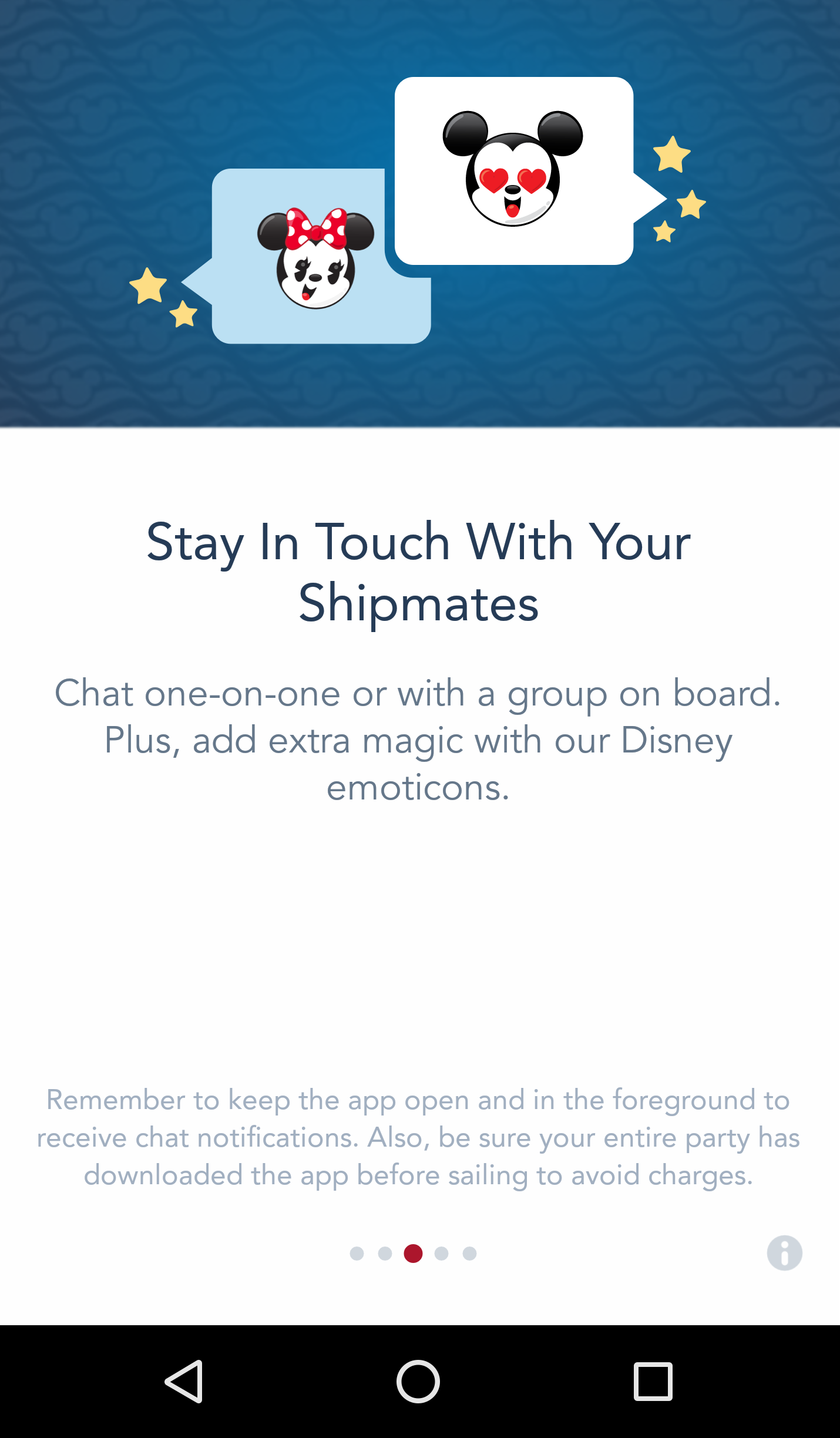 disney cruise line app chat